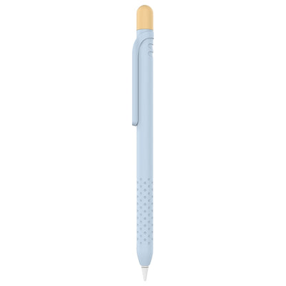 CY152 Magnetic Silicone Storage Colorblock Pen Holder For Apple Pencil 1(Light Blue) - Pencil Accessories by PMC Jewellery | Online Shopping South Africa | PMC Jewellery