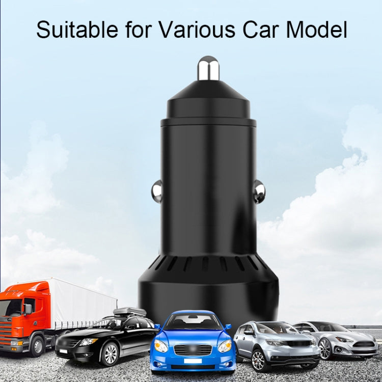 IBD352 Aluminum Alloy Dual Interface Car Charger, Spec: Double QC3.0 36W - Car Charger by PMC TechLife | Online Shopping South Africa | PMC TechLife