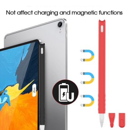 2 PCS Cartoon Touch Silicone Pen Case For Apple Pencil 2(White) - Pencil Accessories by PMC Jewellery | Online Shopping South Africa | PMC Jewellery