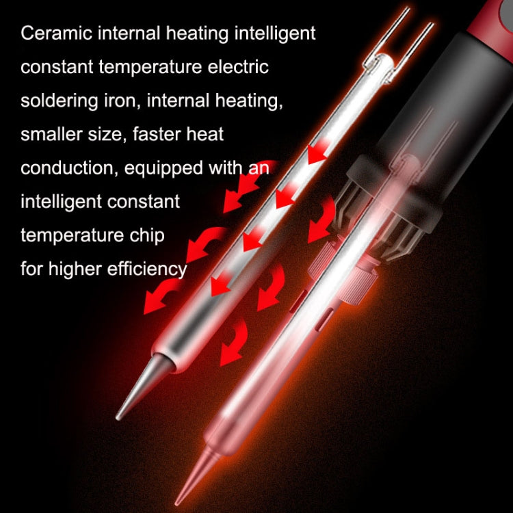 ANENG SL102 24pcs/set Digital Thermostat Household Constant Temperature Soldering Iron Set 60W Internal Heat Welding Tool Kit(EU Plug) - free shipping - PMC TechLife - Order now!