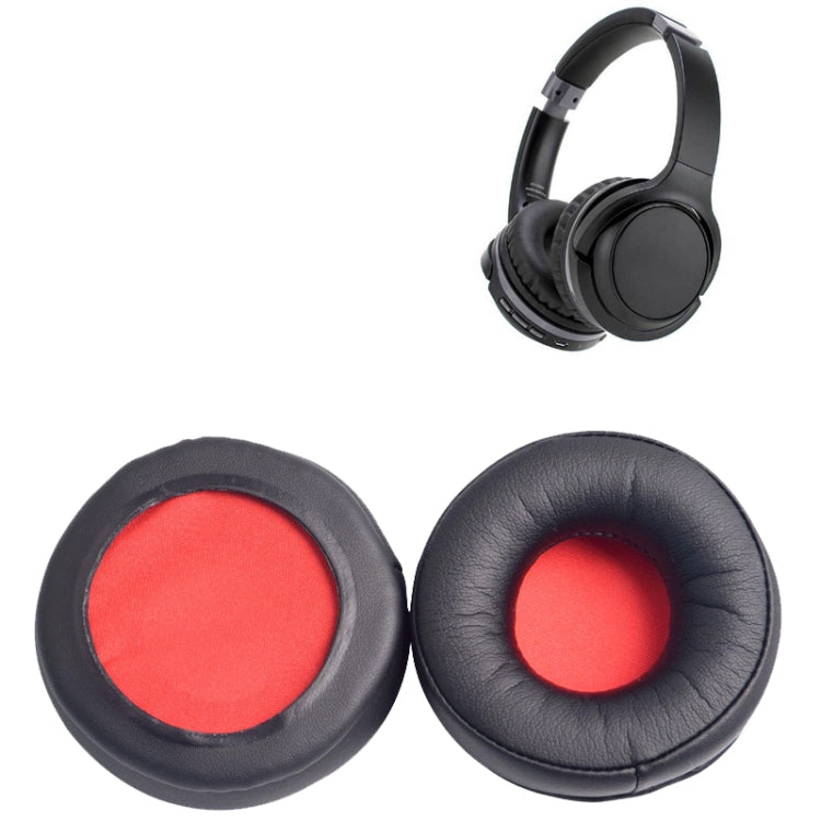 2 PCS Breathable Headphone Case Ear Pads For Audio-Technica ATH-FC7/FC700/FC707/FC5/RE70(Red Net) - Earmuff & Pad by PMC Jewellery | Online Shopping South Africa | PMC Jewellery