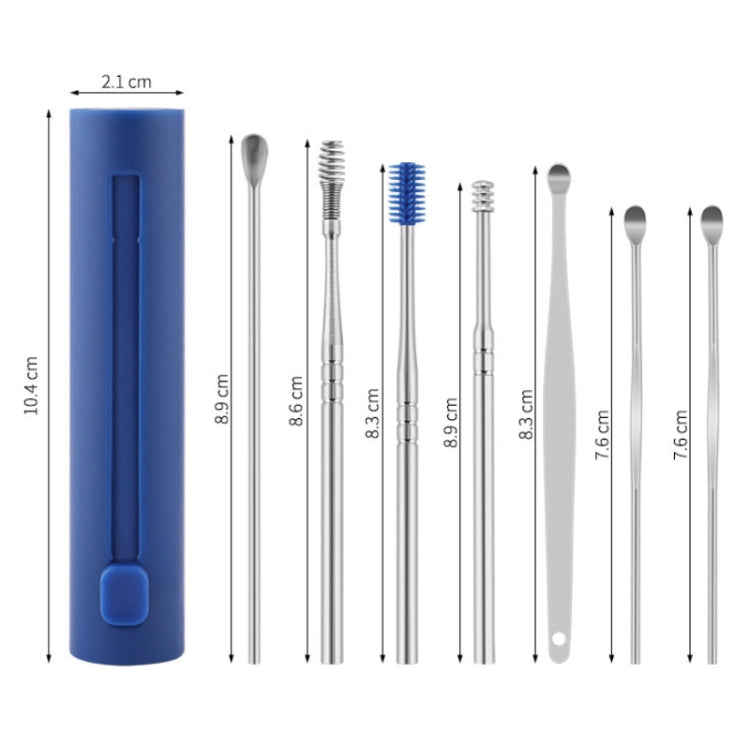 2 Packs Push-Pull Cylinder Storage Ear Scoop Set, Specification: 6 PCS/Set Green - Ear Care Tools by PMC TechLife | Online Shopping South Africa | PMC TechLife | Buy Now Pay Later Mobicred