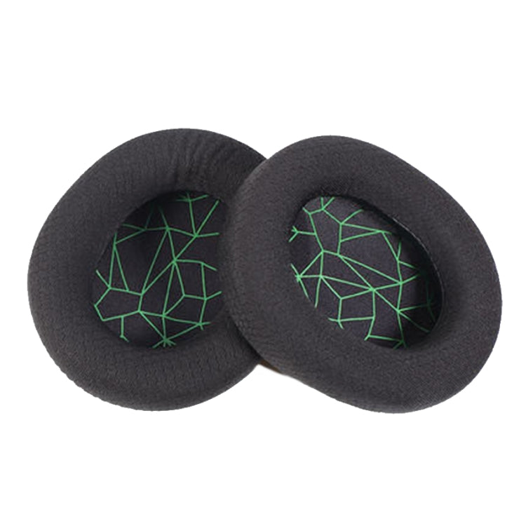 2 PCS Headset Sponge Earmuffs For SONY MDR-7506 / V6 / 900ST, Color: Black Green Net - Earmuff & Pad by PMC Jewellery | Online Shopping South Africa | PMC Jewellery