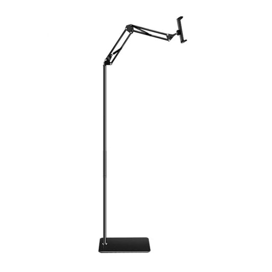 135cm Mobile Phone Tablet Live Broadcast Bedside Lifting Bracket Cantilever Floor Model (Black) - Lazy Bracket by PMC Jewellery | Online Shopping South Africa | PMC Jewellery