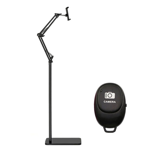 155cm Live Broadcast Bedside Cantilever Floor Bracket Bluetooth Remote Control Model (Black) - Lazy Bracket by PMC Jewellery | Online Shopping South Africa | PMC Jewellery