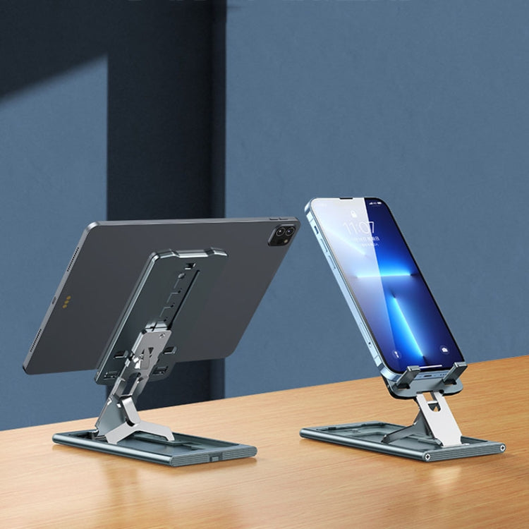 028 Portable Foldable Aluminum Alloy Phone Live Holder(Grey) - free shipping - PMC TechLife - Order now!