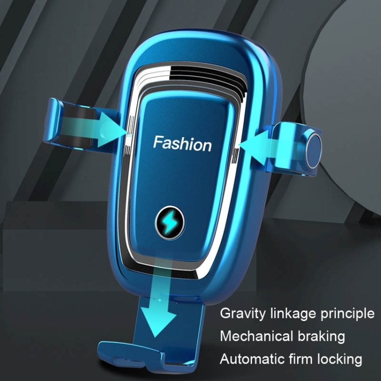 S19 15W Gravity Car Phone Wireless Charging Stand(Black) - Wireless Charger Holders by PMC TechLife | Online Shopping South Africa | PMC TechLife