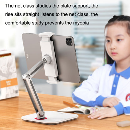 SSKY X38 Desktop Phone Tablet Stand Folding Online Classes Support, Style: Long Arm Version (White) - Desktop Holder by SSKY | Online Shopping South Africa | PMC Jewellery