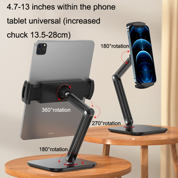 SSKY X38 Desktop Phone Tablet Stand Folding Online Classes Support, Style: Long Arm Version (Black) - Desktop Holder by SSKY | Online Shopping South Africa | PMC Jewellery