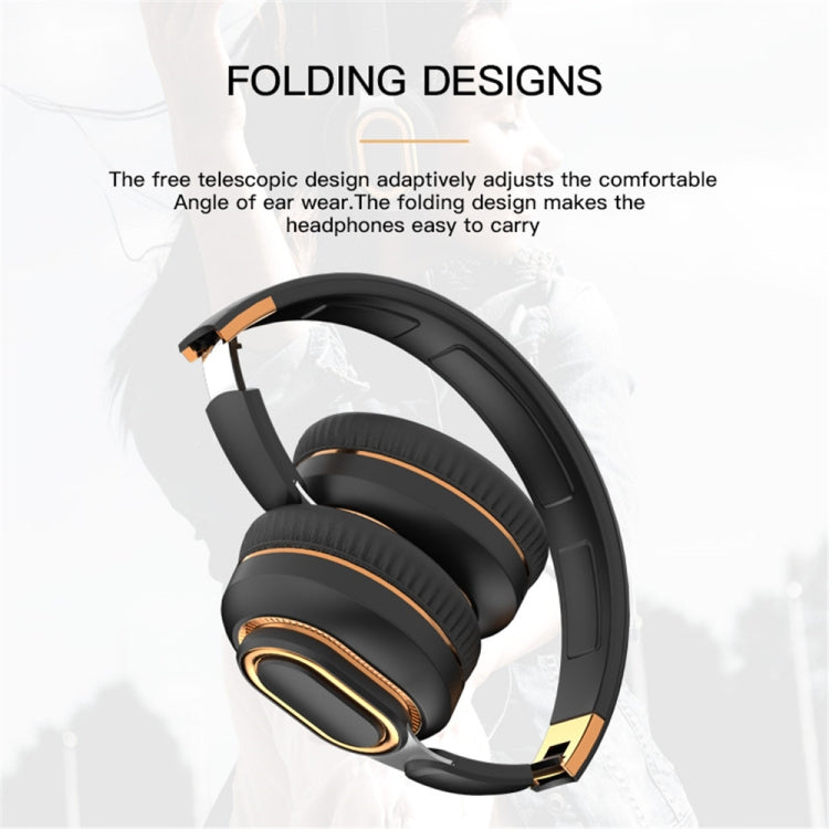 H7 Foldable Wireless Bluetooth Headset With Microphone Support TF Card, AUX(Light Gray) - Headset & Headphone by PMC Jewellery | Online Shopping South Africa | PMC Jewellery