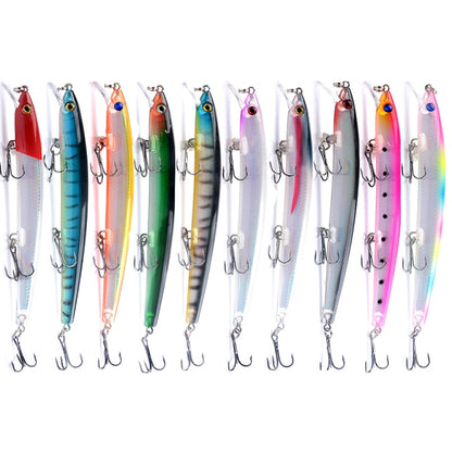 5 PCS M0231 13.5cm 15g Mino Rattle Pearl Long-distance Suspension Laser Hard Lure(1) - Fishing Lures by PMC Jewellery | Online Shopping South Africa | PMC Jewellery