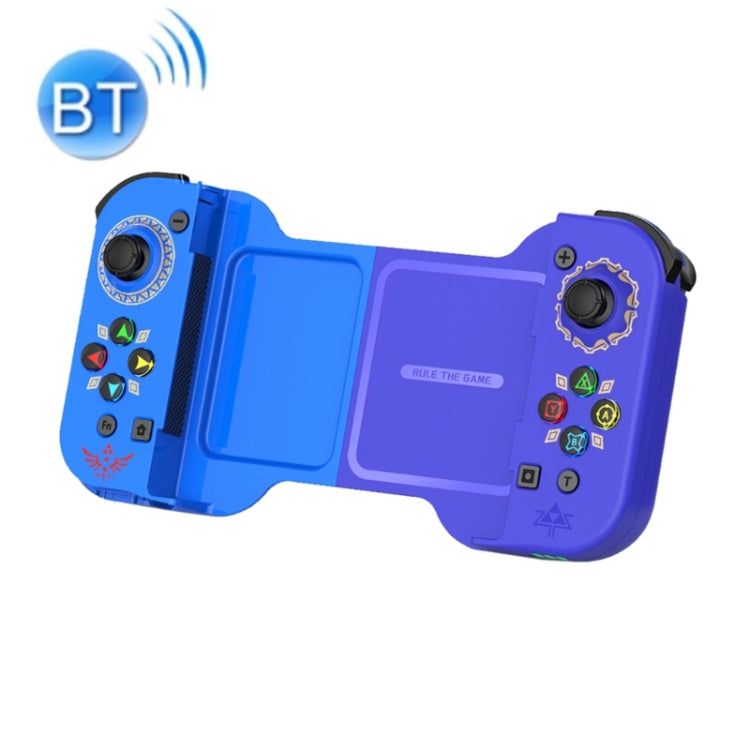 D5 Wireless Bluetooth Game Controller Joystick For IOS/Android For SWITCH/PS3/PS4(Purple Blue) - Controller Gamepad by PMC Jewellery | Online Shopping South Africa | PMC Jewellery