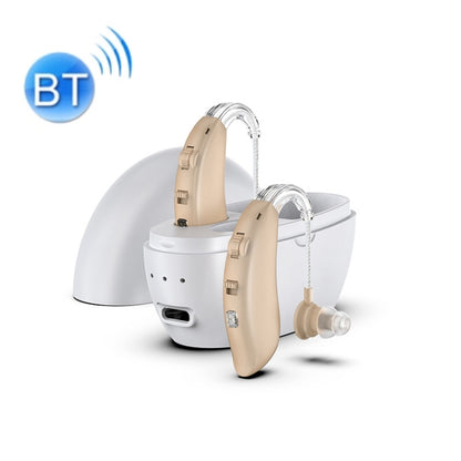 GM-301 Hearing Aid Rechargeable Sound Amplifier,Spec: With Charging Pod Skin Color+White - Hearing Aids by PMC Jewellery | Online Shopping South Africa | PMC Jewellery