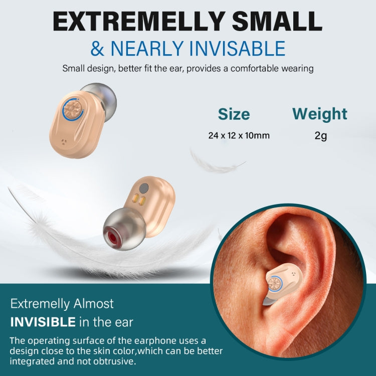 Z-127C TWS Charging Hearing Aid Sound Amplifier Auxiliary Listener(Red Blue) - free shipping - PMC TechLife - Order now!