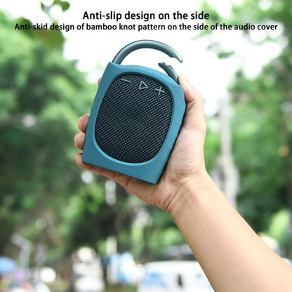 For JBL Clip 4 Bluetooth Speaker Silicone Case Protective Cover With Straps(Blue) - Protective Case by PMC Jewellery | Online Shopping South Africa | PMC Jewellery