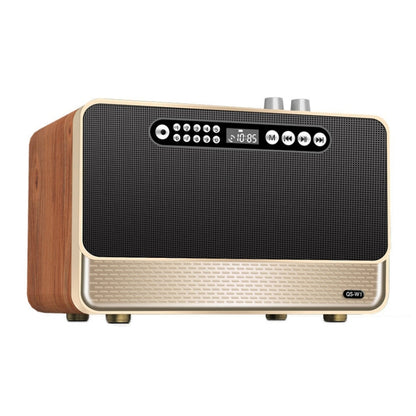 W1 Wooden HIFI Sound Effect Desktop Wireless Bluetooth Speaker(Gold) - Desktop Speaker by PMC Jewellery | Online Shopping South Africa | PMC Jewellery