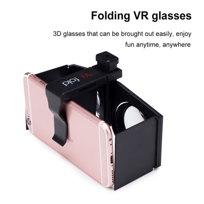 Vr fold V1 Panoramic View Convenient Folding VR Glasses(Black) - VR Headset by Vr fold | Online Shopping South Africa | PMC Jewellery | Buy Now Pay Later Mobicred