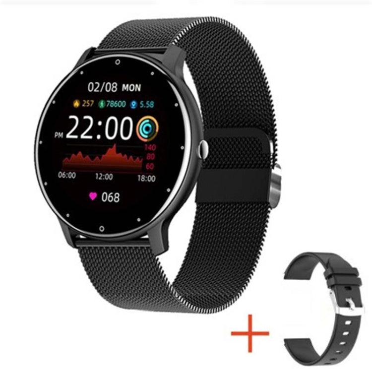 BW0223 Heart Rate/Blood Oxygen/Blood Pressure Monitoring Bluetooth Smart Calling Watch, Color: Mesh Black - Smart Watches by PMC TechLife | Online Shopping South Africa | PMC TechLife | Buy Now Pay Later Mobicred