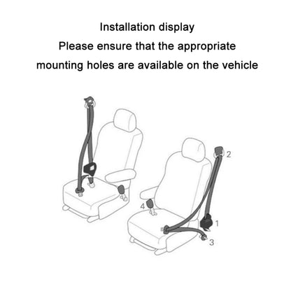 Universal 3-point Car Retrofit Seat Belt With Emergency Locking(Braided Straps) - Seat Belts & Padding by PMC Jewellery | Online Shopping South Africa | PMC Jewellery