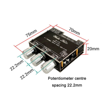 LT22 15W+30W 2.1 Channel TWS Bluetooth Audio Receiver Amplifier Module With Subwoofer - Breadboard / Amplifier Board by PMC Jewellery | Online Shopping South Africa | PMC Jewellery