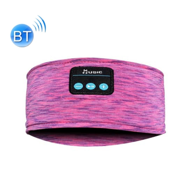 Music Headband Bluetooth Eye Mask Yoga Running Sleep Headphones(Rose Red) - Eye Masks by PMC Jewellery | Online Shopping South Africa | PMC Jewellery