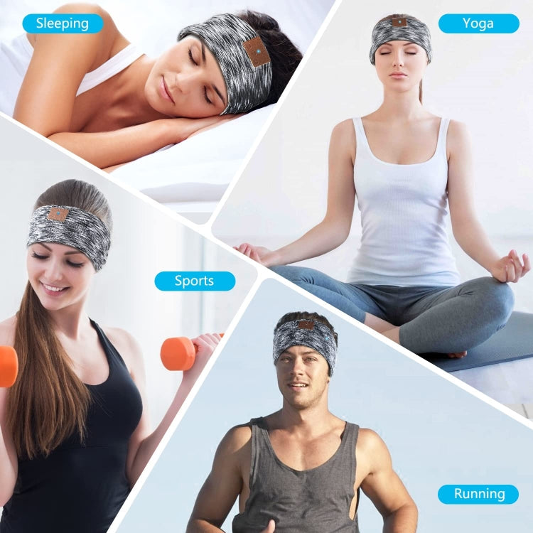 Bluetooth Wireless Headband Quick Drying Sleeping Headphones with HD Speakers(Stripe Black) - Eye Masks by PMC Jewellery | Online Shopping South Africa | PMC Jewellery