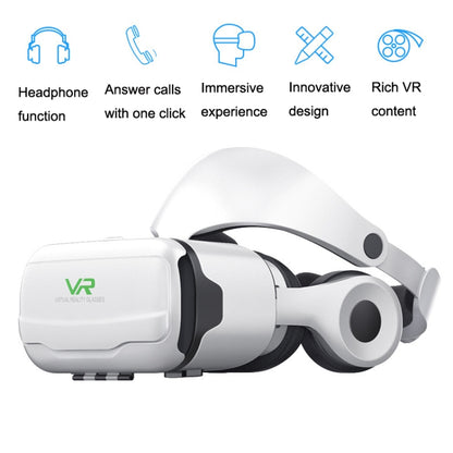 VR SHINECON G02EF Mobile Phone 3D Virtual Reality VR Game Helmet Glasses With Headset - VR Headset by VR SHINECON | Online Shopping South Africa | PMC Jewellery | Buy Now Pay Later Mobicred