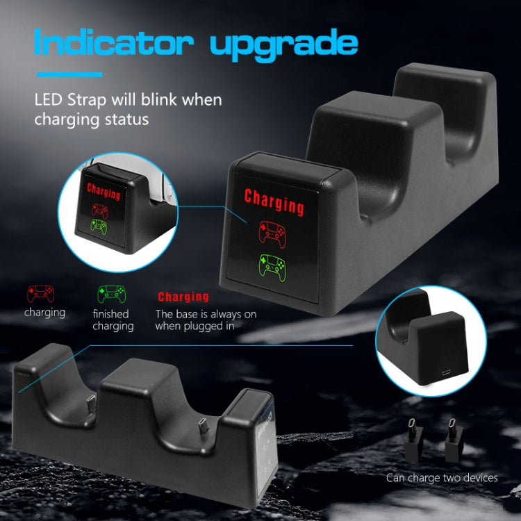 For PS5 SYP-1018 Gamepad Charging Bracket Dual Dock Charger with LED Indicator - Charger & Power by PMC TechLife | Online Shopping South Africa | PMC TechLife