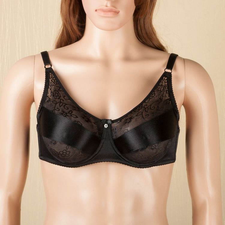 BR-JKN1063 Crossdressing Fake Breast Bra Without Fake Breast, Size: 34/75D(Black) -  by PMC Jewellery | Online Shopping South Africa | PMC Jewellery