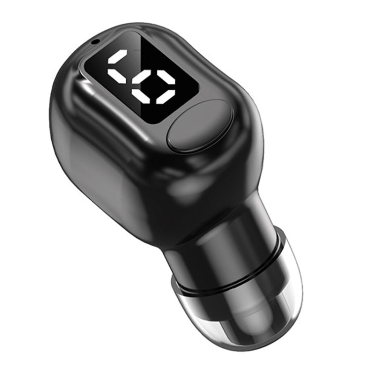 M5 Digital Display Bluetooth Headset Mini In-ear Invisible Headphones(Black) - Bluetooth Earphone by PMC TechLife | Online Shopping South Africa | PMC TechLife
