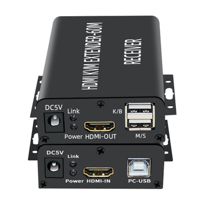 BW-HKE60A HDMI 60m KVM With USB Extender Support POE Single-End Power Supply With US Plug(Black) - Amplifier by PMC Jewellery | Online Shopping South Africa | PMC Jewellery