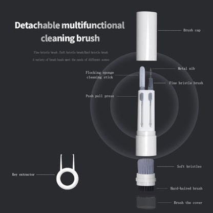 SYT-05 6-in-1 Bluetooth Earphone Clean Pen Brush Computer Keyboard Cleaning Tool - Other Accessories by PMC Jewellery | Online Shopping South Africa | PMC Jewellery