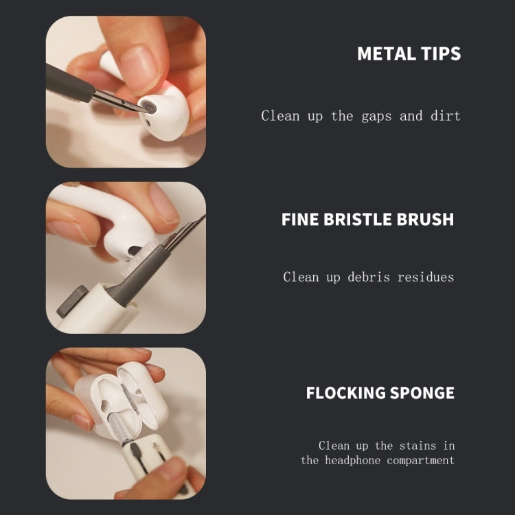 SYT-05 6-in-1 Bluetooth Earphone Clean Pen Brush Computer Keyboard Cleaning Tool - Other Accessories by PMC TechLife | Online Shopping South Africa | PMC TechLife