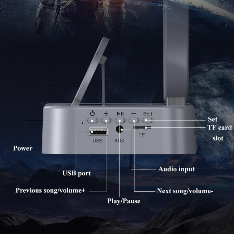 Y-558 Magnetic Levitation Astronaut TWS Bluetooth Speaker With RGB Light,Style: Silver Wireless Charging - Desktop Speaker by PMC Jewellery | Online Shopping South Africa | PMC Jewellery