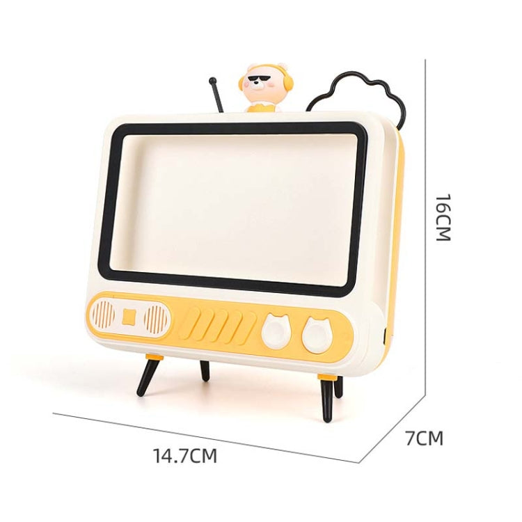 MHT737 With Light Retro TV Shape Phone Stand Desktop Lazy Stand, Color Random Delivery - Desktop Holder by PMC Jewellery | Online Shopping South Africa | PMC Jewellery