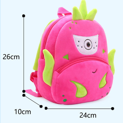 Vegetable Fruit Series Cartoon Plush Kids Backpack Children School Bags(Watermelon) - Kids Bags by PMC Jewellery | Online Shopping South Africa | PMC Jewellery