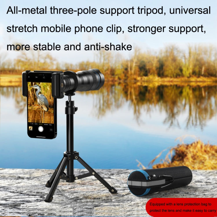 Apexel APL-36XJJ020 36X HD Telescope Universal Telephoto Phone Lens + Clip + Tripod Set - free shipping - PMC TechLife - Order now!