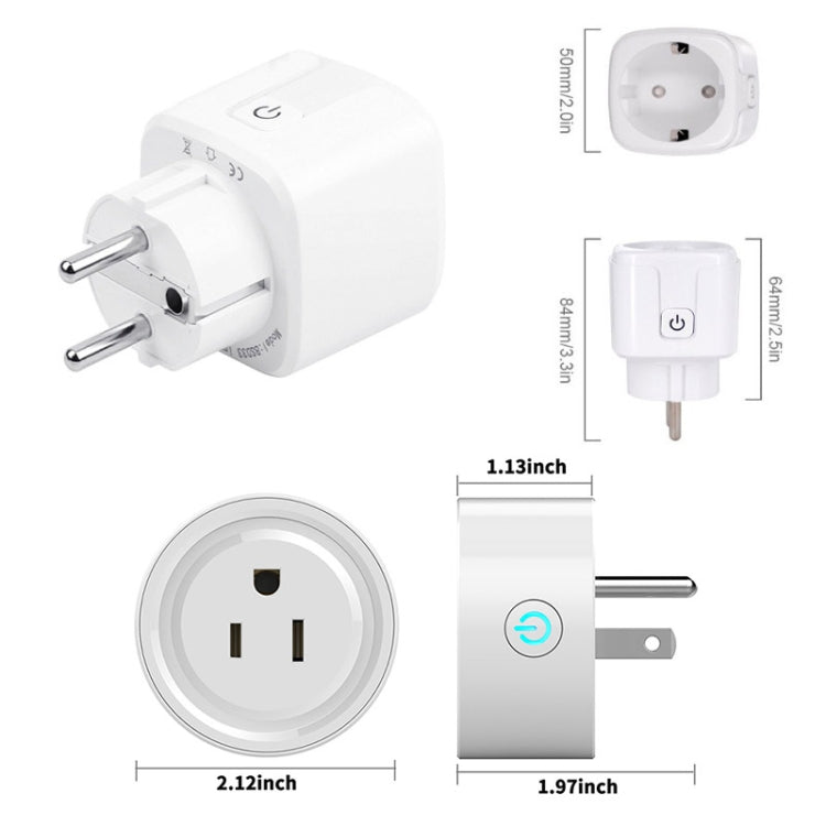 Tuya Smart App Wifi Smart Socket Phone Remote Timing Voice Switch Supports Alexa UK Plug, Style: 16A Power Model - Smart Socket by PMC TechLife | Online Shopping South Africa | PMC TechLife