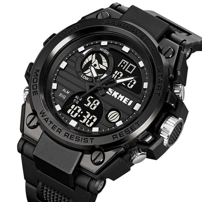 SKMEI 2031 Multifunctional Outdoor Waterproof Chronograph Men Sports Watch(Silver) - Silicone Strap Watches by SKMEI | Online Shopping South Africa | PMC Jewellery | Buy Now Pay Later Mobicred