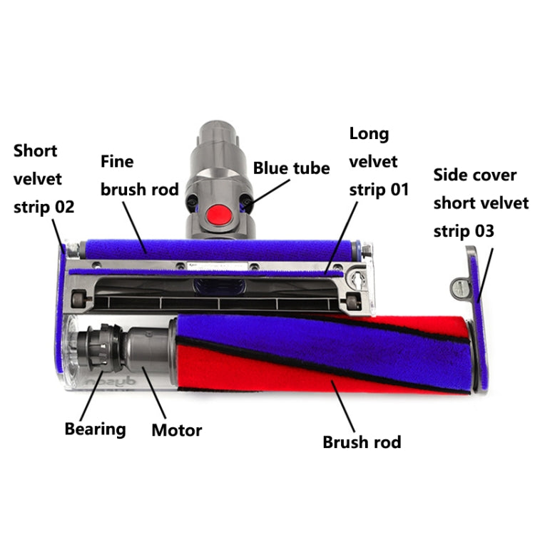 For Dyson V6-V11 Motor Bearing Vacuum Cleaner Soft Roller Head Parts - free shipping - PMC TechLife - Order now!