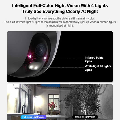 Original Xiaomi CW400 Outdoor Camera 2.5K Ultra HD Smart Full Color Night Vision IP66 Waterproof, US Plug(White) - Wireless Camera by Xiaomi | Online Shopping South Africa | PMC Jewellery