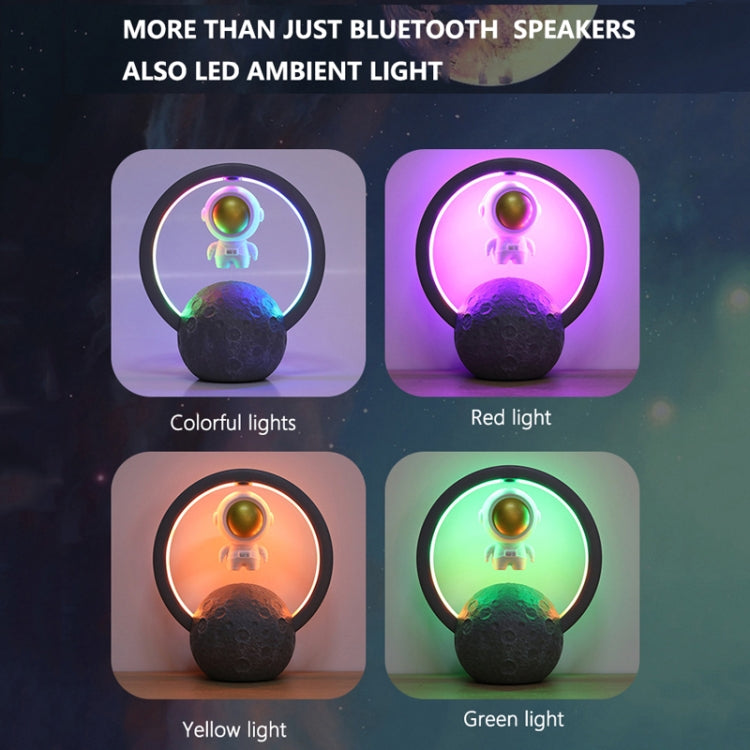 Y-598 Suspended Astronaut Bluetooth Speaker RGB Light Subwoofer Ornament,Spec: 598B Golden - Desktop Speaker by PMC Jewellery | Online Shopping South Africa | PMC Jewellery