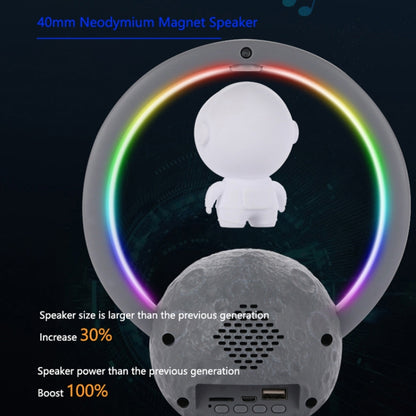 Y-598 Suspended Astronaut Bluetooth Speaker RGB Light Subwoofer Ornament,Spec: 598A Silver+Gift Bag - Desktop Speaker by PMC Jewellery | Online Shopping South Africa | PMC Jewellery