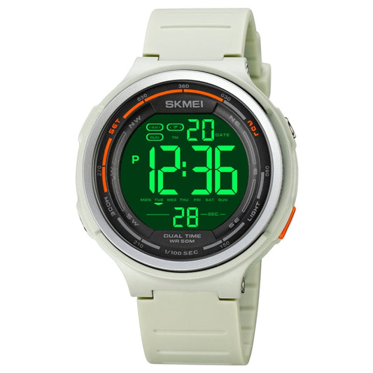 SKMEI 1841 Outdoor Sports Students Waterproof Luminous Countdown Watch(Light Grey) - LED Digital Watches by SKMEI | Online Shopping South Africa | PMC Jewellery | Buy Now Pay Later Mobicred