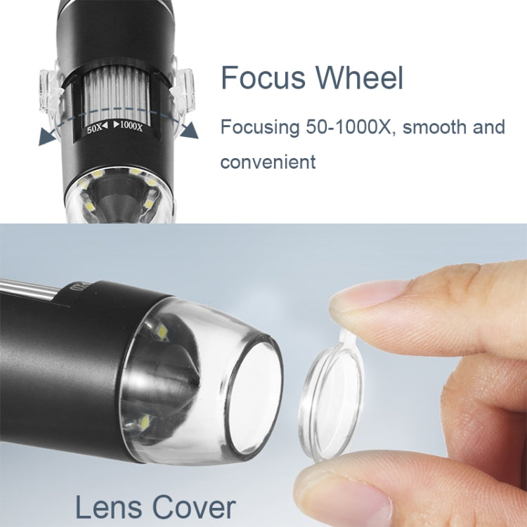 A8 50X-1000X USB Hose Stand Digital Microscope LED Light Handheld Portable Microscope - free shipping - PMC TechLife - Order now!