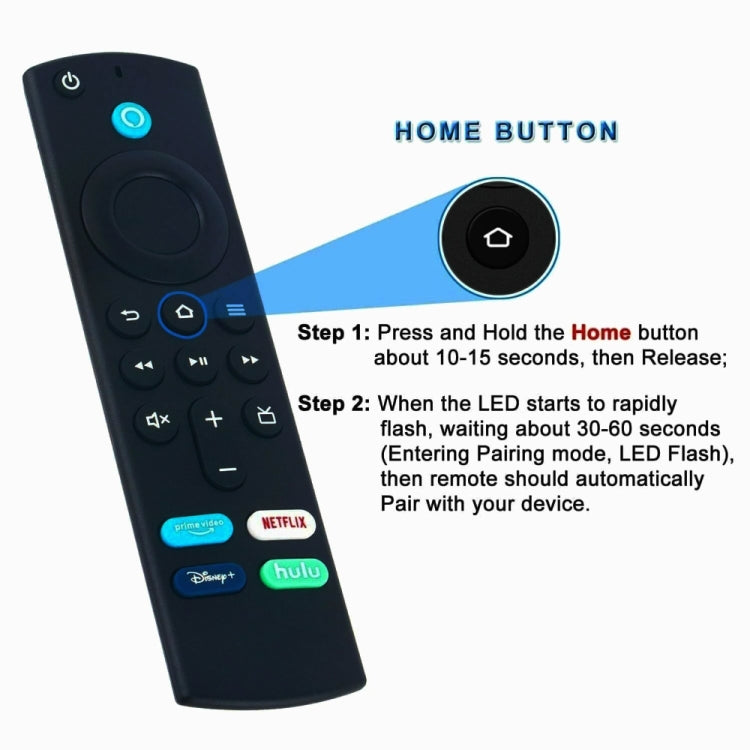 For Amazon Fire TV Stick L5B83G Bluetooth Voice Smart Remote Control(Black) - TV by PMC Jewellery | Online Shopping South Africa | PMC Jewellery