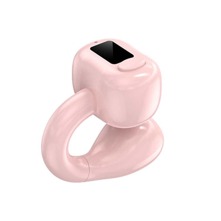 M10 IPX5 Waterproof Ear Clip Bluetooth Earphones, Style: Single Pink - Bluetooth Earphone by PMC TechLife | Online Shopping South Africa | PMC TechLife