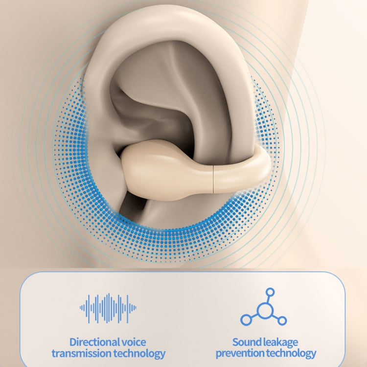 M10 IPX5 Waterproof Ear Clip Bluetooth Earphones, Style: Single Skin Color - Bluetooth Earphone by PMC TechLife | Online Shopping South Africa | PMC TechLife