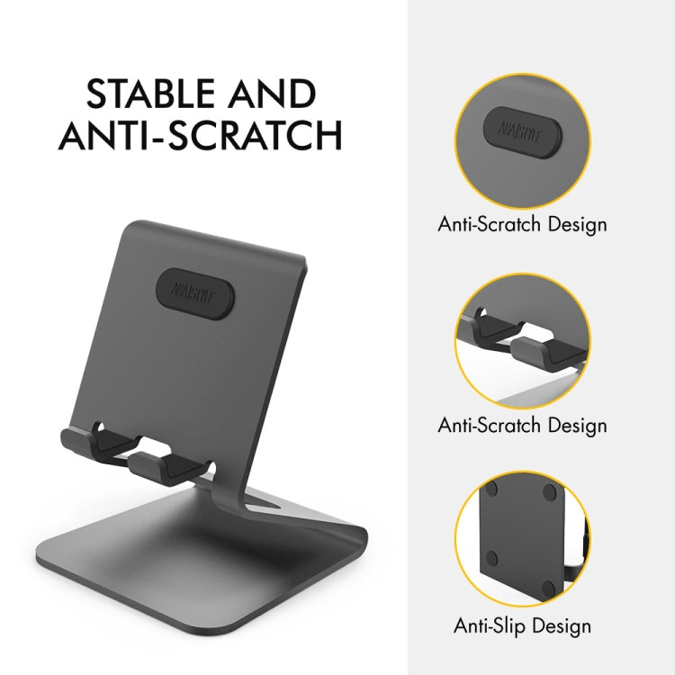 AhaStyle ST02 Mobile Phone Aluminum Alloy Fixed Bracket Storage Charging Base(Rose Gold) - Desktop Holder by AhaStyle | Online Shopping South Africa | PMC Jewellery
