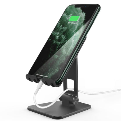 AhaStyle ST01 Double Swivel Aluminum Alloy Convenient Phone Charging Stand Base(Black) - Desktop Holder by AhaStyle | Online Shopping South Africa | PMC Jewellery | Buy Now Pay Later Mobicred